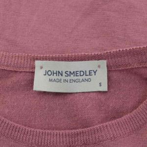 JOHN SMEDLEY ニット セーター クルーネック 長袖 ウール S ピンク /AN16