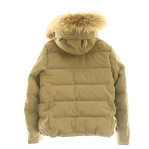 DANTON FAUX FUR HOODED DOWN JACKET ダウンジャケット アウター 34 ベージュ JD-8931