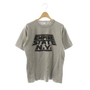 Tシャツ カットソー 半袖 プリント M グレー /DF