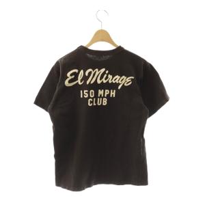 FREEWHEELERS Power wear Tシャツ カットソー 半袖 プリント M ダークブラウン /DF