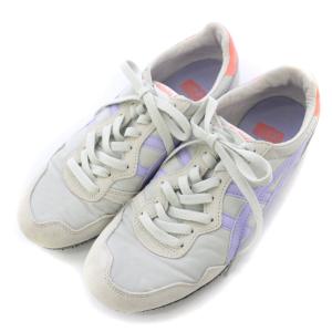 Onitsuka Tiger セラーノ ローカットスニーカー シューズ スエード 切替 US7.5 24.5cm グレー /BB