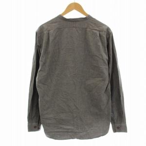 MARGARET HOWELL バンドカラーシャツ 長袖 シャツ L グレー 579-9250018 /G