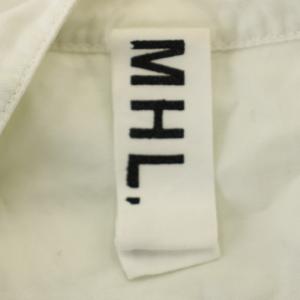 MHL. バンドカラーシャツ 長袖 シャツ L 白 596-9250503 /G