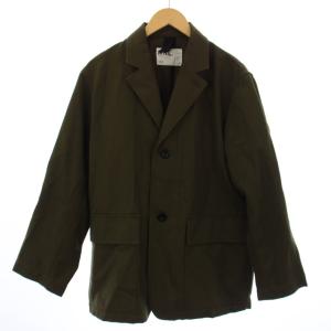 LIGHT COTTON WOOL DRILL テーラードジャケット シングル 2B ウール L カーキ