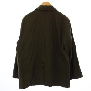 MHL. LIGHT COTTON WOOL DRILL テーラードジャケット シングル 2B ウール L カーキ