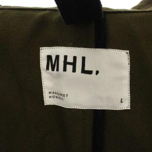 MHL. LIGHT COTTON WOOL DRILL テーラードジャケット シングル 2B ウール L カーキ