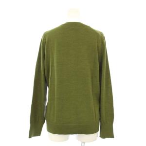 LACOSTE タグ付き ウォッシャブルウールニットカーディガン 長袖 38 緑 AF5841 /KH