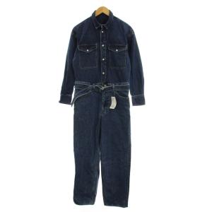 5 1/2 デニムジャンプスーツ つなぎ オールインワン 長袖 38 ブルー 21030200811040