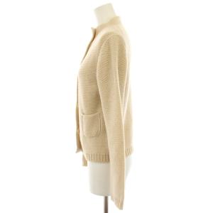 CIVIDINI BASE ニットカーディガン ウール モックネック 長袖 40 ベージュ /HN