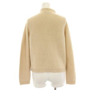 CIVIDINI BASE ニットカーディガン ウール モックネック 長袖 40 ベージュ /HN