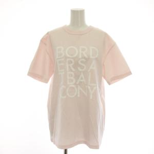 Tシャツ カットソー プリント 半袖 38 ピンク BD2211-2S-07 /YM