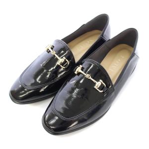 ENAMEL BIT BABOOSH エナメルビットローファー ラウンドトゥ ローヒール 22.5cm