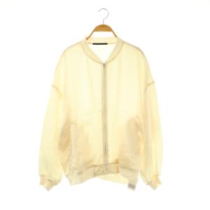 25010586221010 25SS サテンブルゾン ジャケット ジップアップ アイボリー /HK