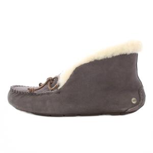 UGG australia ALENA アレーナ モカシン ムートンブーツ ショートブーツ フラット スエード リボン US6 23cm