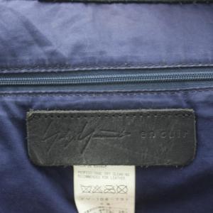 Yohji Yamamoto en cuir ショルダーバッグ ブラック FV-I06-731