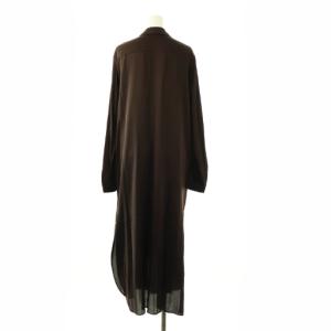 Deuxieme Classe 25SS SILK SATIN LONG ワンピース シルク ブラウン 25040500404010