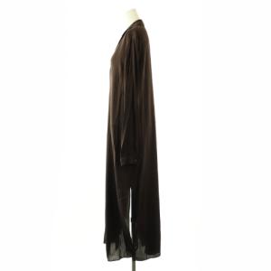 Deuxieme Classe 25SS SILK SATIN LONG ワンピース シルク ブラウン 25040500404010