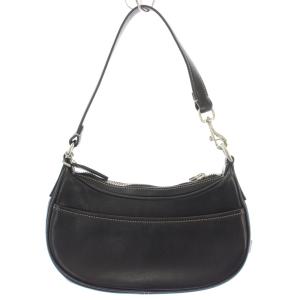 COACH ハンドバッグ ワンハンドル レザー ワンカラー ロゴチャーム 黒 ブラック 7593 /BB