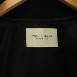 PUBLIC TOKYO Super140s メルトンスタンドジップブルゾン 01 ブルゾン 155650003