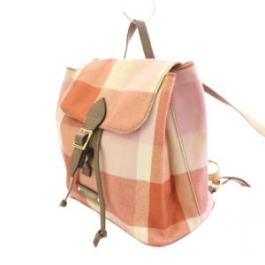 BLUE LABEL CRESTBRIDGE リュックサック デイパック チェック柄 ピンク /BB