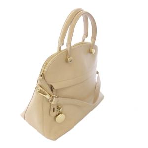 FURLA パイパー PIPER ハンドバッグ トートバッグ ショルダーバッグ 2WAY レザー ベージュ /TK