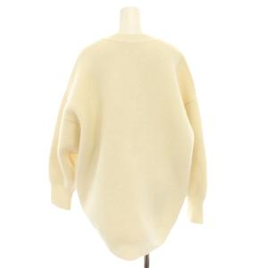 Spick&Span 25AW ブークレダブルフェイスカーディガン ニットカーディガン Vネック 長袖 白 ホワイト 25080200569040
