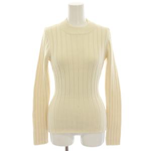 マルタンマルジェラ リブニットセーター クルーネック 長袖 S 白 ホワイト S32HA0443 /YT