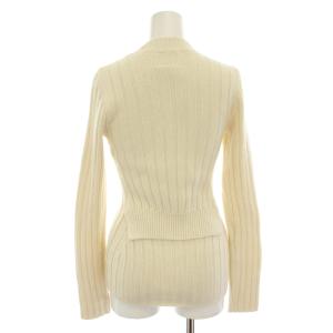 MM6 Maison Margiela マルタンマルジェラ リブニットセーター クルーネック 長袖 S 白 ホワイト S32HA0443 /YT