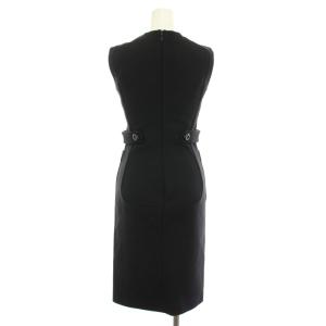 DSQUARED2 ワンピース ひざ丈 ノースリーブ ウール S 黒 ブラック S72CU0049 /YT