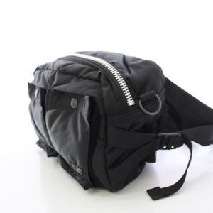 PORTER 吉田カバン ウエストバッグ ボディバッグ ナイロン ロゴ ワンカラー 黒 ブラック /BB