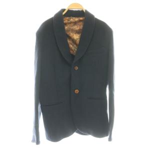 テーラードジャケット ウール L 紺 ネイビー /SS OS