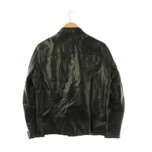 Paul Smith JEANS ライダースジャケット レザー 牛革 L ブラック /ES