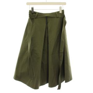 MARNI スカート ロング フレア ベルト タグ付き 36 カーキ GOMA0186AOTCY42 /YT