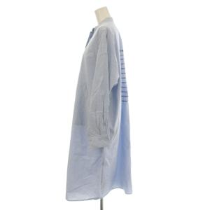 MM6 Maison Margiela 19SS シャツワンピース ストライプ 36 ブルー S52CT0389