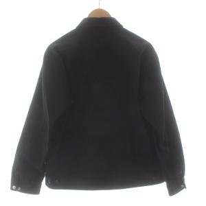 Schott TC WORK JACKET ワークジャケット ブルゾン ステンカラー ジップアップ ロゴ刺繍 M 黒