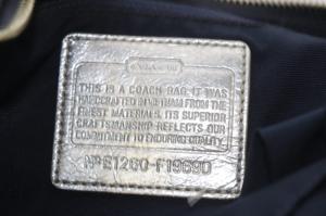 COACH ハンドバッグ ワンハンドル ショルダーバッグ 2way デニム キャンバス ネイビー F19690 /YO15