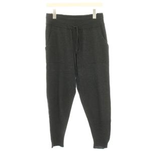 ニットパンツ カシミヤ ウール混 イージー 2 ダークグレー /HN