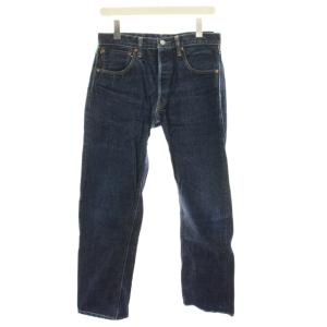 15周年記念モデル デニムパンツ ジーンズ ボタンフライ デニムバナー 箱付き W32 L35 紺 ネイビー