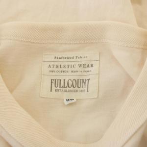 FULLCOUNT Tシャツ 38 アイボリー 無地 ラウンドネック 半袖 /JP