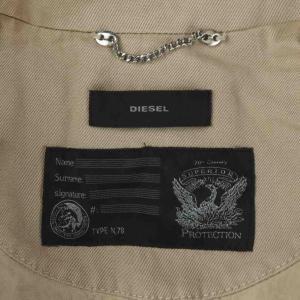 DIESEL トレンチコート ベージュ 襟切替 長袖 袖口リブ /AP