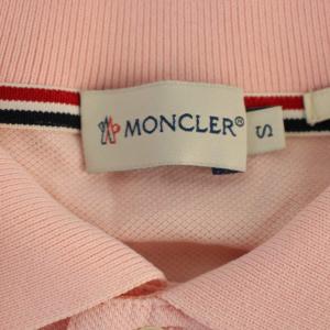 MONCLER Slim Fit ポロシャツ 半袖 ロゴ S ピンク /BM
