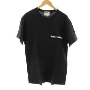 Tシャツ 半袖 黒 タグ付き ロゴプリント /JP