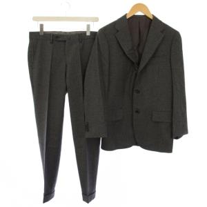ロロ・ピアーナ シングルスーツ セットアップ 上下 テーラードジャケット スラックスパンツ ジップフライ