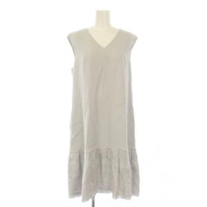 Lyon Dress ノースリーブワンピース 40 グレー 35790-AOFG09K