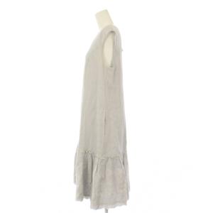 FOXEY Lyon Dress ノースリーブワンピース 40 グレー 35790-AOFG09K