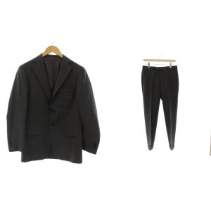 スーツ フォーマル 42 グレー シングルブレスト 長袖 ダブル裾 /JP