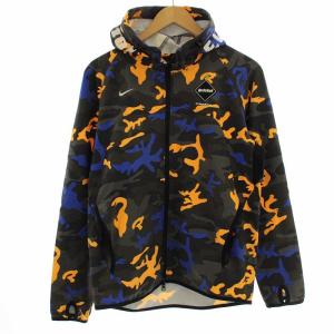 F.C.Real Bristol パーカー カモフラ M グレー オレンジ 640471-840