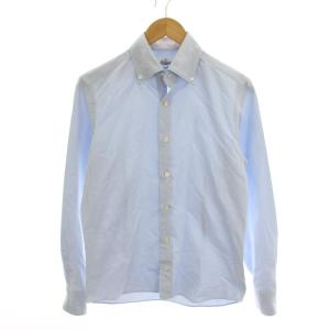 ボタンダウンシャツ コットン 長袖 15 1/2 水色 /YM