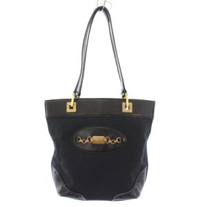 シマライン ハンドバッグ GGキャンバス ブラック