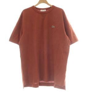 Tシャツ 4 茶 ブラウン 半袖 ロゴ刺繍 /AU